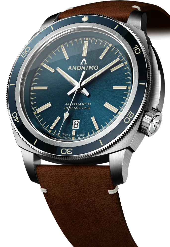 ANO Watch Nautilo Vintage Blue Mens