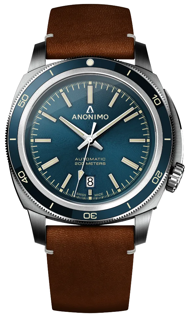 ANO Watch Nautilo Vintage Blue Mens