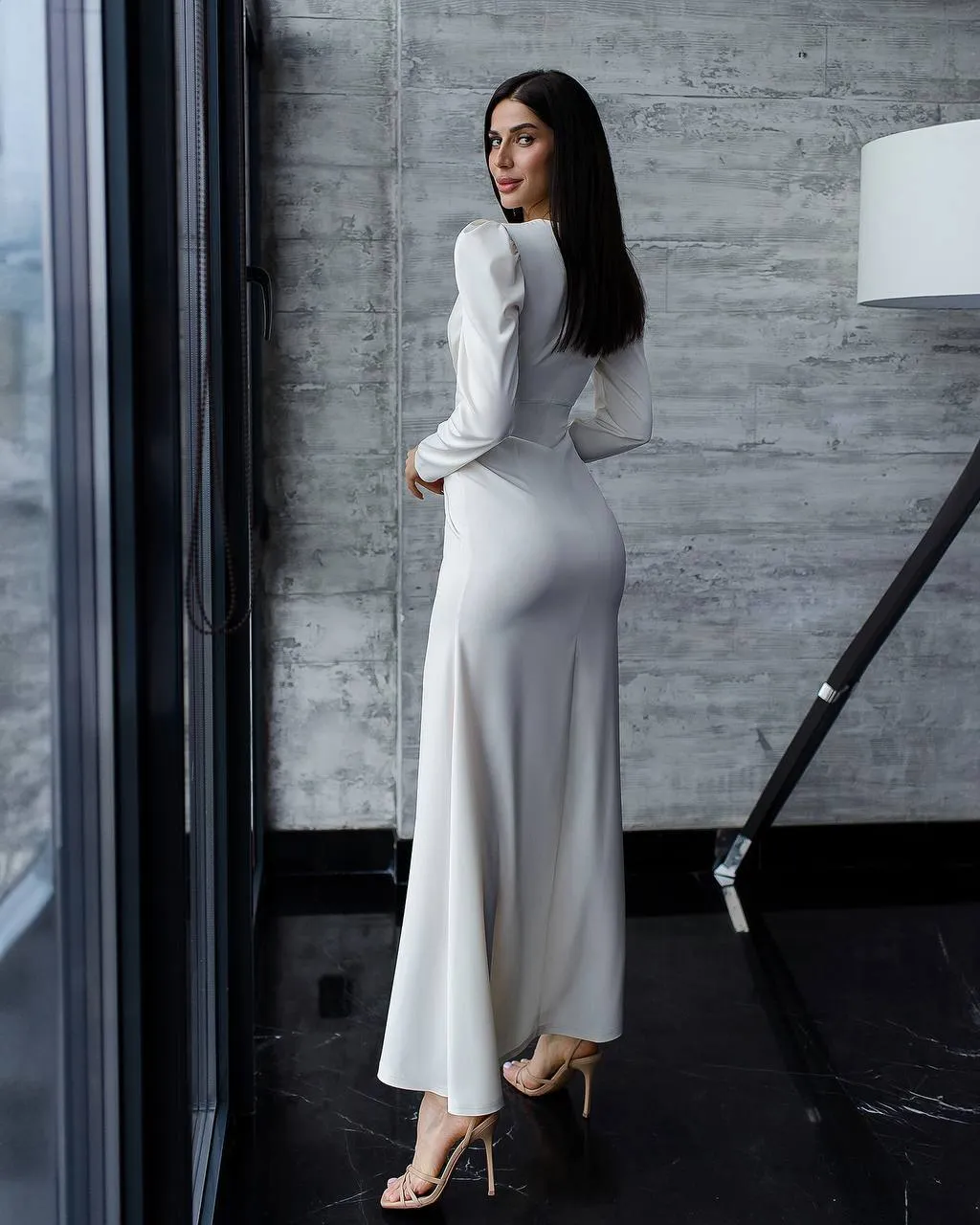 Cream color long dress “Ivory”