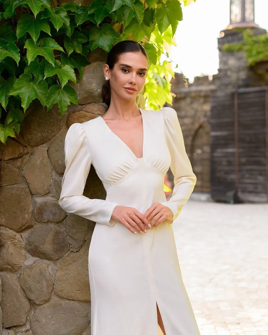 Cream color long dress “Ivory”