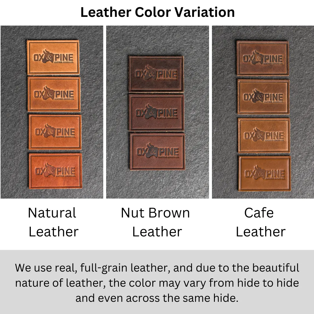 Deer Leather Patches with optional Velcro added