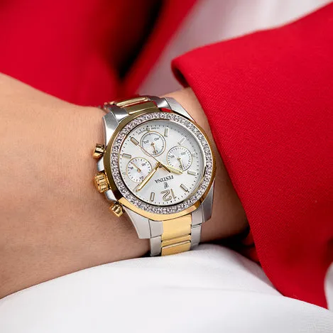 Festina Boyfriend Stainless Steel Chronograph Ladies Watch I Model F20607/1 Quartz Movement