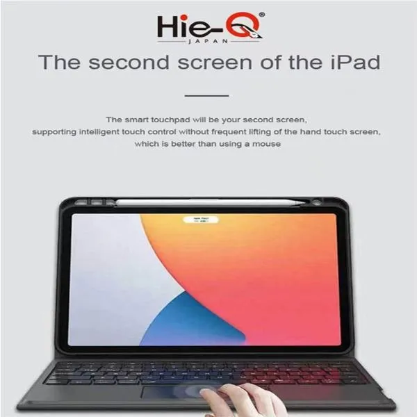Hie-Q Smart Keyboard Book Arabic W/Mouse Pad Pen Holder 12.9