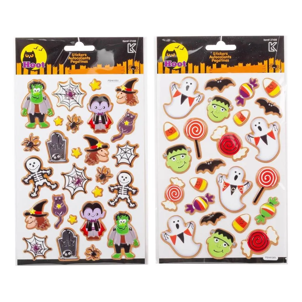 Hoot Halloween Pop-Up Stickers - Assorted Styles
