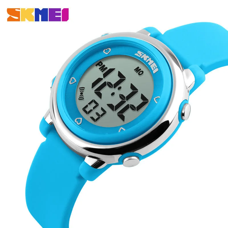 SKMEI Children watch LED Digital Sports Relojes Mujer Boys girls fashion Kids Cartoon Jelly Waterproof Relogio Feminino