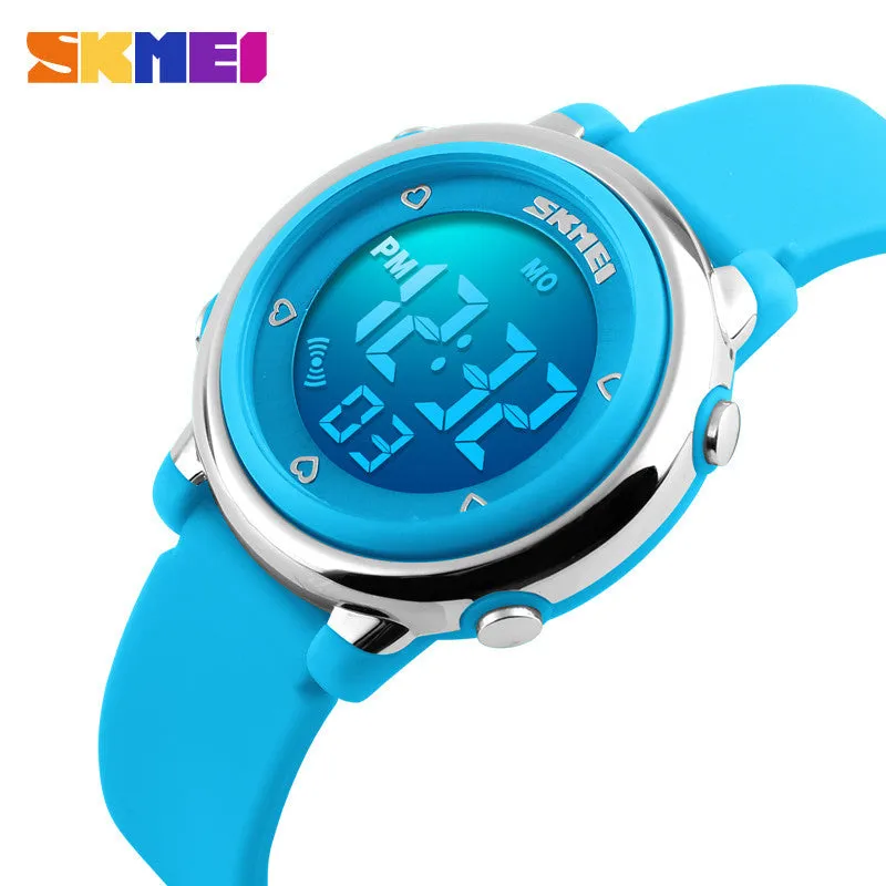 SKMEI Children watch LED Digital Sports Relojes Mujer Boys girls fashion Kids Cartoon Jelly Waterproof Relogio Feminino
