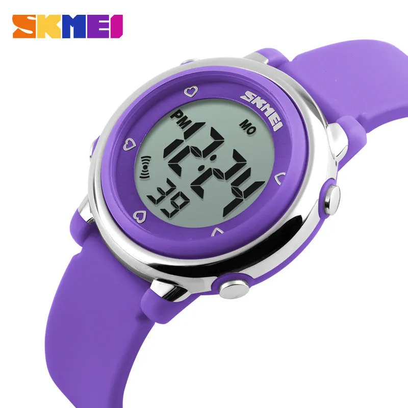 SKMEI Children watch LED Digital Sports Relojes Mujer Boys girls fashion Kids Cartoon Jelly Waterproof Relogio Feminino