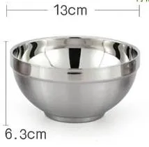 Stainless steel Japanese rice soup bowl